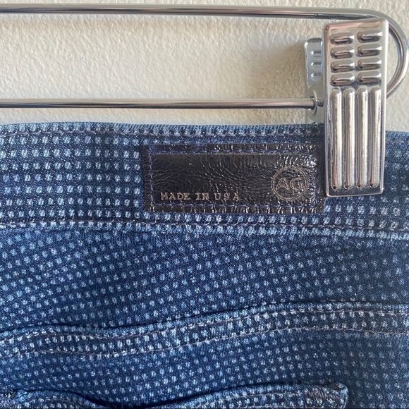 AG Adriano Goldschmied Skinny Polka Dot Jeans AG Dotted Stevie Ankle Jeans - Picture 5 of 8